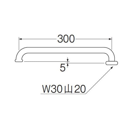 Ａ２０Ｊ―６１Ｘ３―１９　横形パイプ