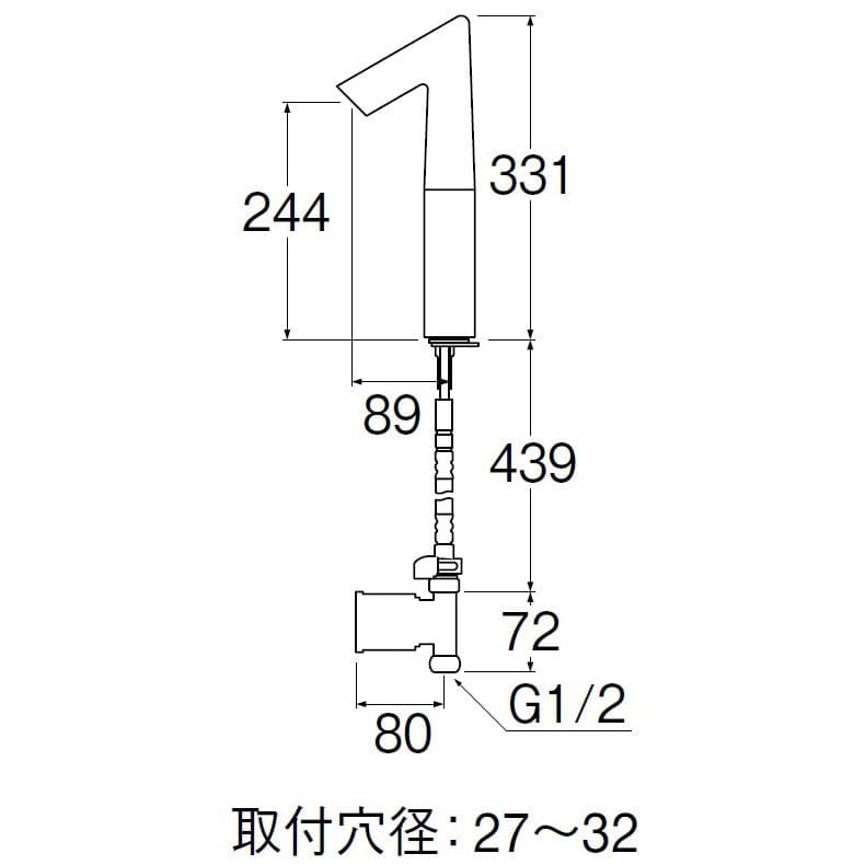 ＳＡＮＥＩ　自動水栓　ＥＹ５０６－２Ｔ－１３