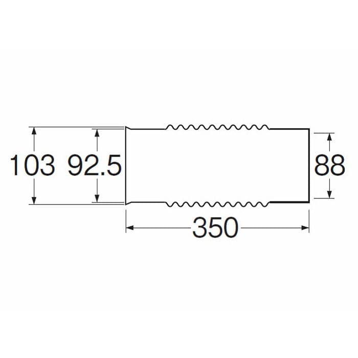 Ｈ６４３０―７５Ｘ３５０　排水フレキ接手