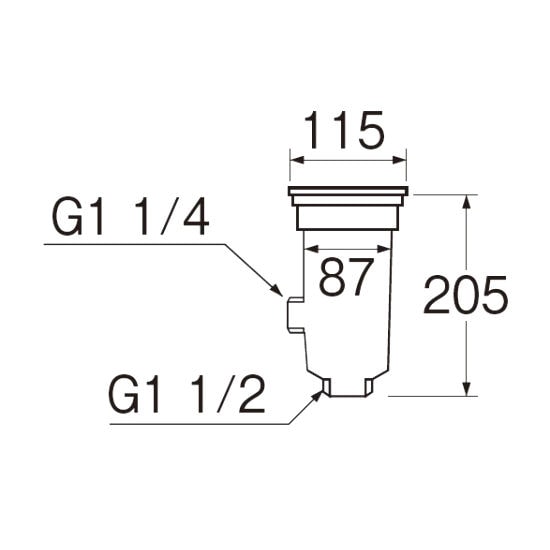 Ｈ６５１０　流し排水栓