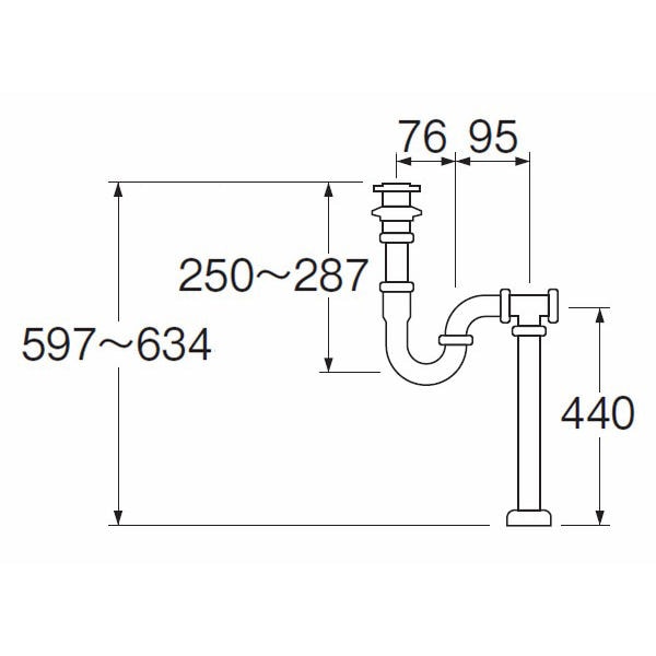 Ｈ７０１０―３２ Ｓ・Ｐ兼用トラップ の通販 ホームセンター コメリドットコム