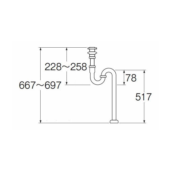 Ｈ７０―２５　アフレ付Ｓトラップ