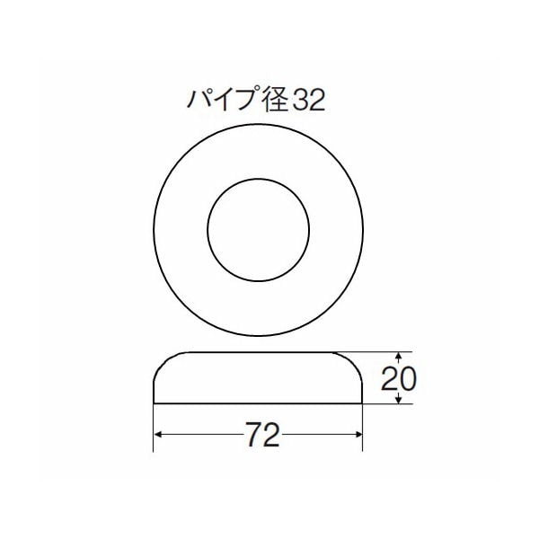 Ｈ７０―５７―３２Ｘ７２Ｘ２０　ワン座金