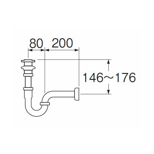 Ｈ７１―３８　アフレ付Ｐトラップ