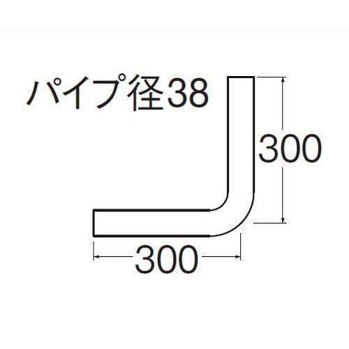 Ｈ８０―２―３８Ｘ３００Ｘ３００　ロータンク洗浄管上部