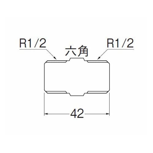 ＪＴＳ７００―１３　ステンレス六角ニップル