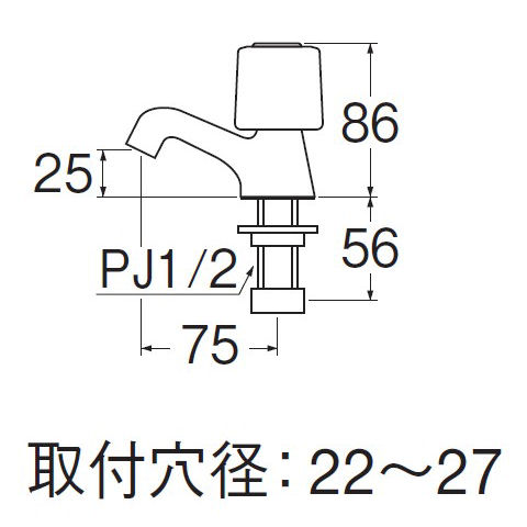 ＪＹ５０ＪＣ―１３―Ｂ　立水栓