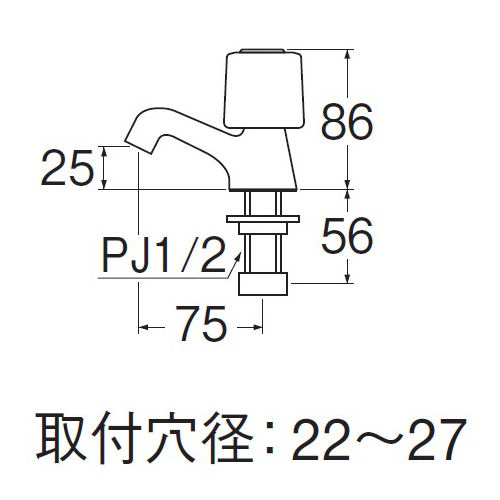 ＪＹ５０ＪＣ―１３―Ｒ　立水栓