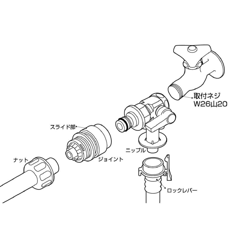 ＰＢ５３０　洗濯機用分岐バルブ