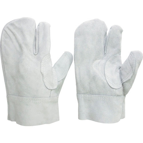 ミドリ安全　溶接用　牛床革手袋　３本指　ＭＴ－１０６－３Ｐ短＿