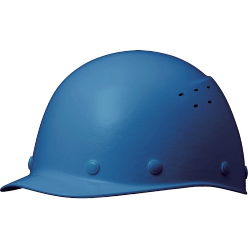 ミドリ安全　ＦＲＰ製ヘルメット　野球帽型　通気孔付　飛来・落下物用　ブルー＿
