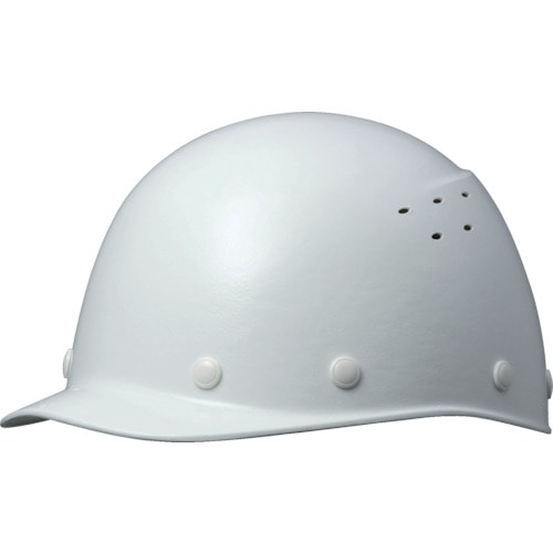 ミドリ安全　ＦＲＰ製ヘルメット　野球帽型　通気孔付　飛来・落下物・墜落時保護用　ホワイト＿