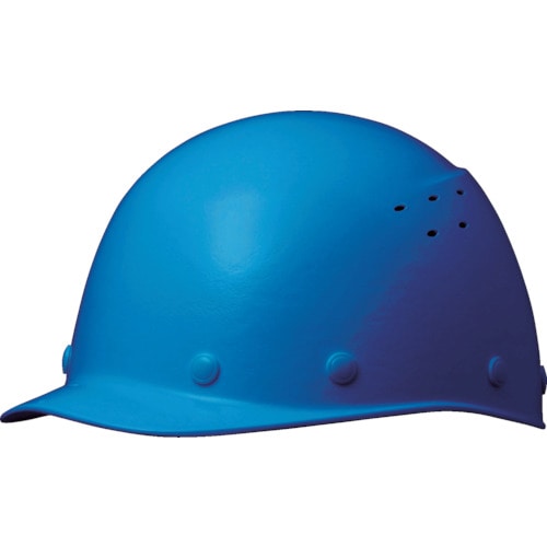 ミドリ安全　ＦＲＰ製ヘルメット　野球帽型　通気孔付　飛来・落下物・墜落時保護用　ブルー＿