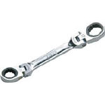 KTC ショートラチェットめがねレンチ(両頭首振りタイプ) 13X15mm_