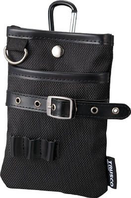 TRUSCO コンパクトツールケース シザーポケット ブラック_