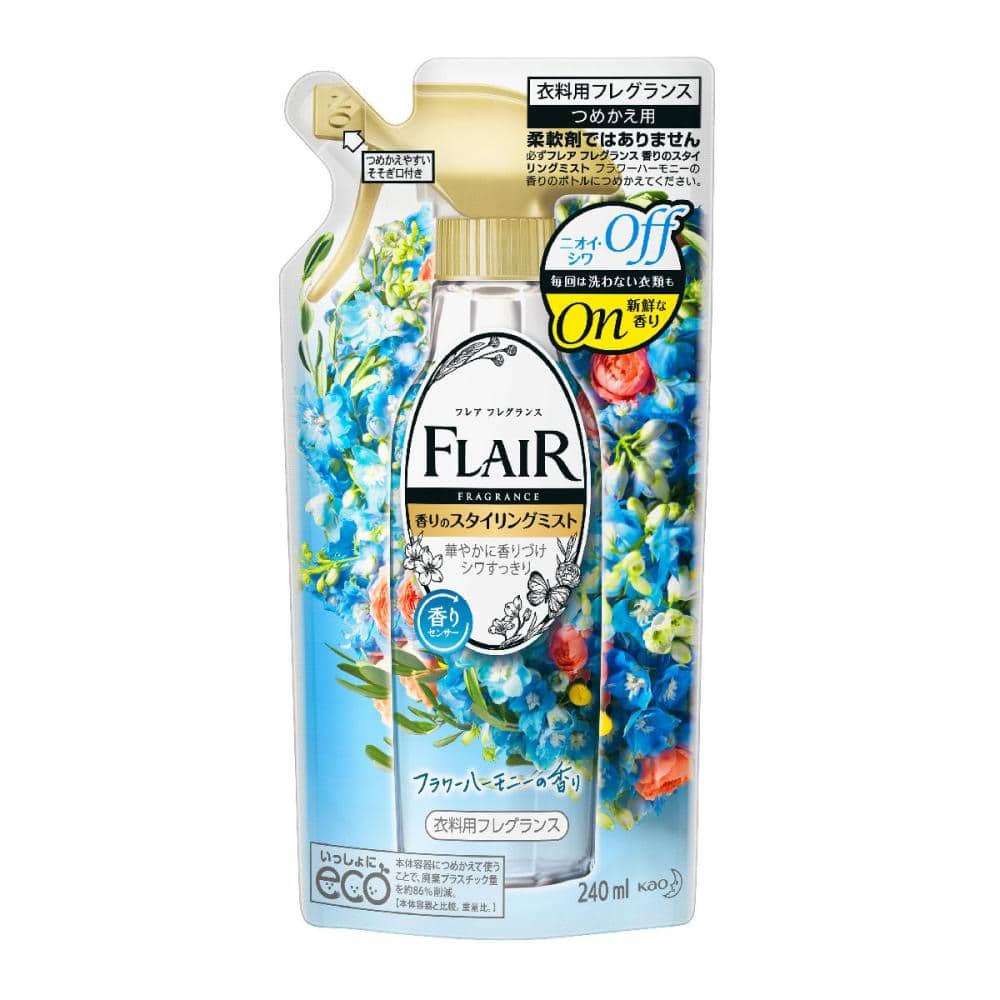 花王　フレアフレグランスミスト　フラワー＆ハーモニー　詰替用　２４０ｍＬ