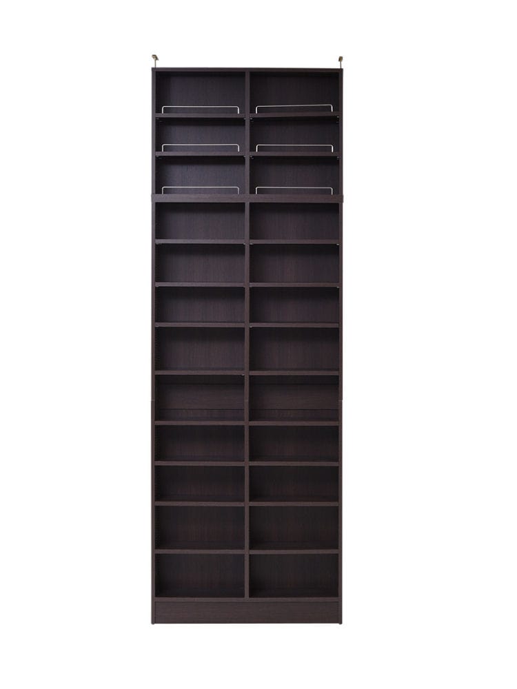 棚板が１ｃｍピッチで可動する　薄型オープン幅８１　上置きセット　ＦＲＭ－０１０１ＳＥＴ－ＤＢ