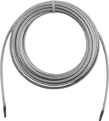 ＴＲＵＳＣＯ　手動ウインチ用ワイヤー　径４×５ｍ用（切りっ放し）＿