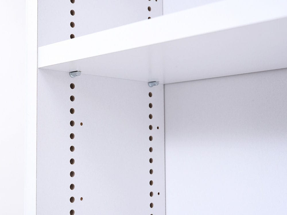 棚板が１ｃｍピッチで可動する　薄型オープン幅８１　ＦＲＭ－０１０１－ＷＨ