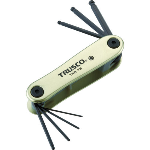 TRUSCO ボールポイント六角棒レンチセット ナイフ式_