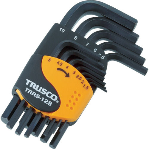 TRUSCO 六角棒レンチセット ショートタイプ 12本組_