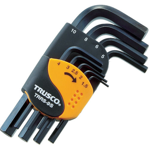 TRUSCO 六角棒レンチセット ショートタイプ 9本組_