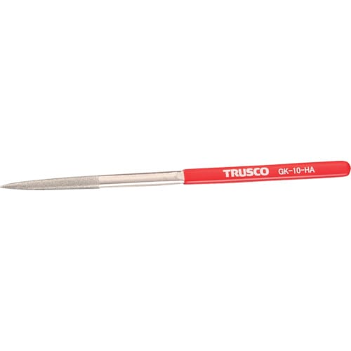 TRUSCO ダイヤモンドヤスリ 鉄工用 10本組 半丸_