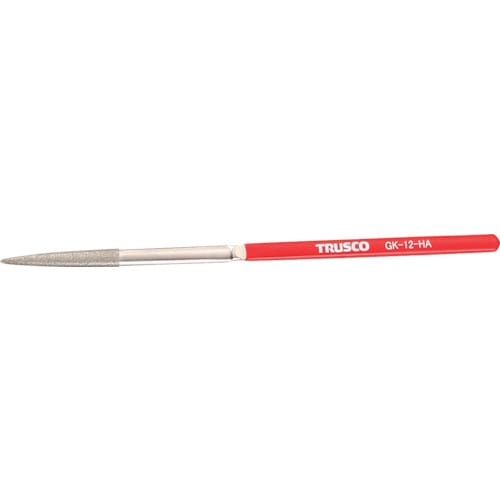 TRUSCO ダイヤモンドヤスリ 鉄工用 12本組 半丸_