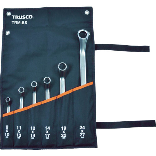 ＴＲＵＳＣＯ　４５°両口めがねレンチセット（６本組）＿