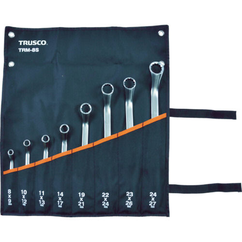 TRUSCO 45°両口めがねレンチセット(8本組)_