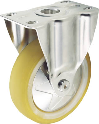 ＴＲＵＳＣＯ　プレス製省音キャスターステンレス金具　固定　１２５＿