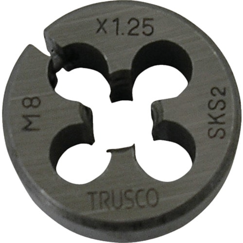 TRUSCO 丸ダイス 25径 M10X1.25 (SKS)_