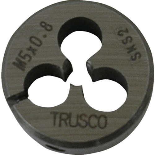 TRUSCO 丸ダイス 25径 M2.6X0.45 (SKS)_