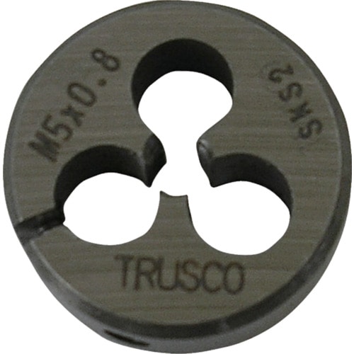 ＴＲＵＳＣＯ　丸ダイス　２５径　Ｍ２．６Ｘ０．４５　（ＳＫＳ）＿