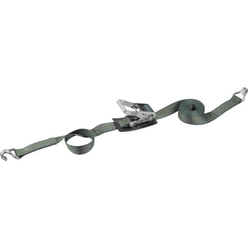 TRUSCO 強力型ベルト荷締機 SUS金具 50mm幅 700kg Jフック_