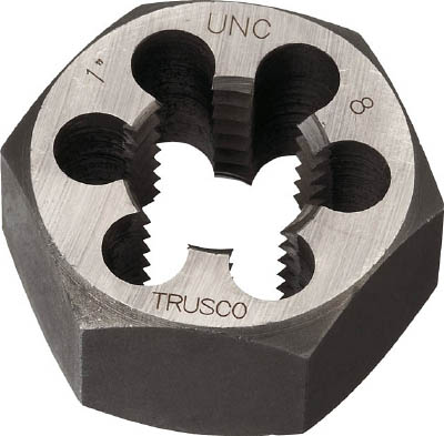 ＴＲＵＳＣＯ　六角サラエナットダイス　ＵＮＣ１－８＿