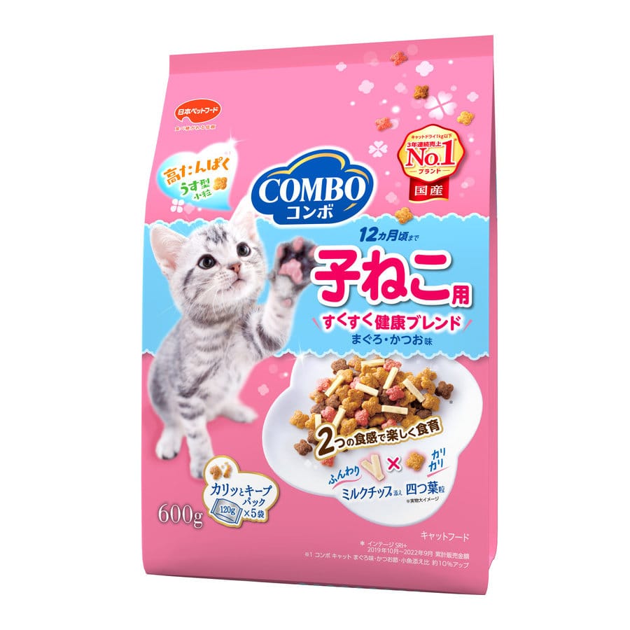 日本ペット　コンボキャット　子ねこ用　ミルクチップ　６００ｇ