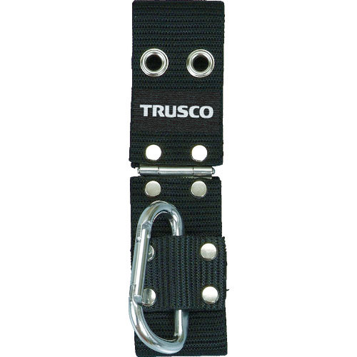 ＴＲＵＳＣＯ　工具丁番付ホルダー　ブラック　カラビナ付　ＴＨＣ－１９０－ＢＫ＿