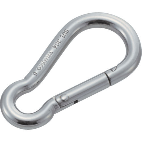 TRUSCO ステンレススナップフック B型 線径7×開口10mm (1個入)_