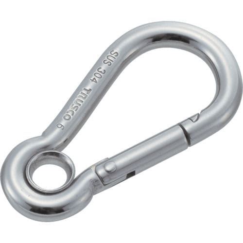 TRUSCO ステンレススナップフック A型 線径7×開口10mm (1個入)_