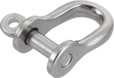 TRUSCO 半丸シャックル ステンレス製 線径5×開口12mm (2個入)_