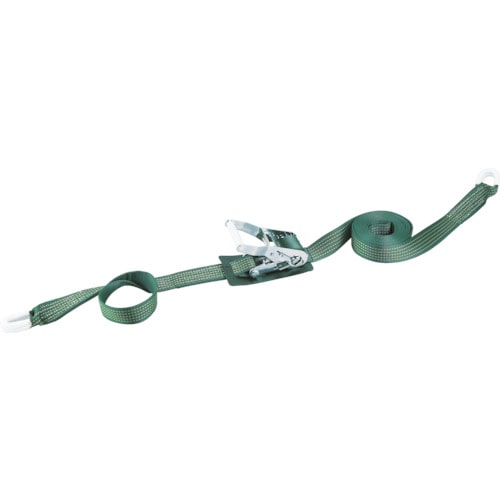 TRUSCO 強力型ベルト荷締機 SUS金具 38mm幅 400kg Jフック_