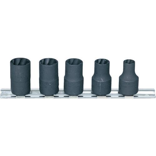 TRUSCO なめたボルト・ナット外し用ツイストソケット 8~14mm TTS3-5SET_