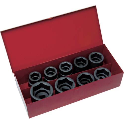 TRUSCO インパクト用ソケット9個組セット 差込角19.0mm_