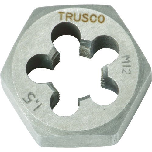 TRUSCO 六角サラエナットダイス 細目 M12X1.5 TD6-12X1.5_