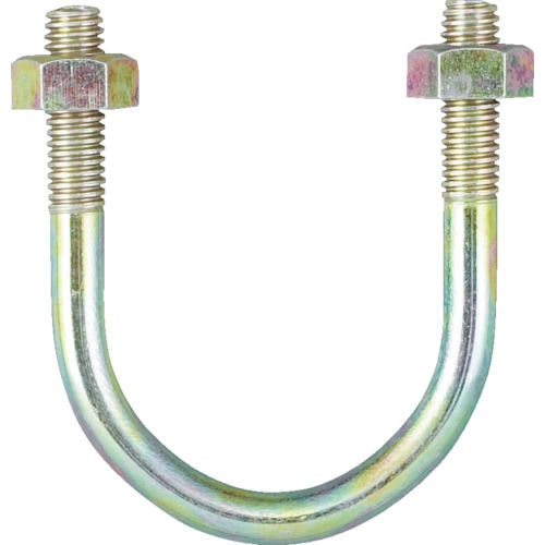 TRUSCO PC管用Uボルト クロメート 呼び径65A ねじ径W3/8_