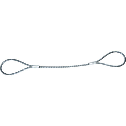 ワイヤーロープスリング　Ａタイプ　アルミロック　１４ｍｍＸ１．５ｍ　ＴＷＡＬ－１４Ｓ１．５＿