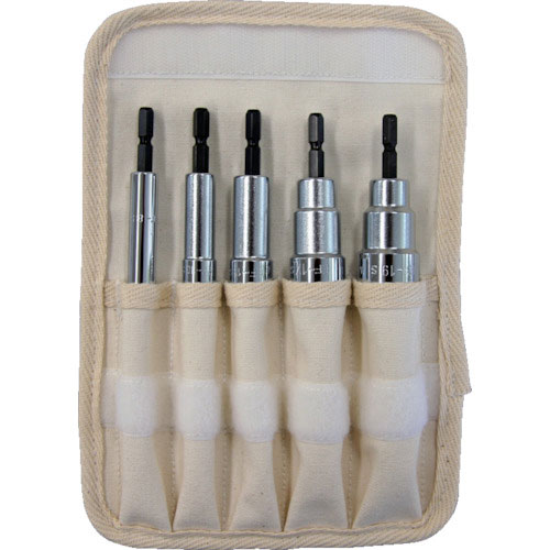 TRUSCO 電動ドライバーソケット ショート 8・10・13・17・19 TEF-5S-SET_