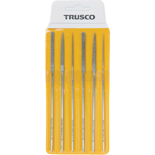 TRUSCO ダイヤモンドミニヤスリ 平・半丸・丸 6本組セット TMIS1_