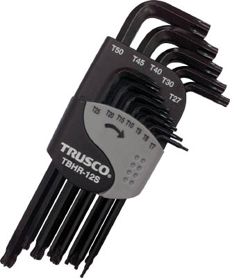 TRUSCO ボールポイントヘックスローブレンチセット(12本組)T7H~T50_